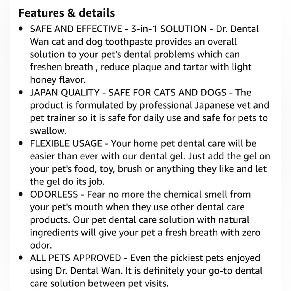 Cat / Dog Toothpaste Toothbrush Set - Picture 7 of 11